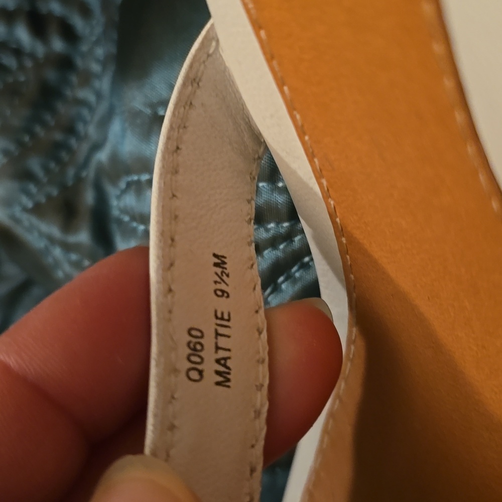 Coach Yellow and Orange Embroidered Wedges - Picture 6 of 7